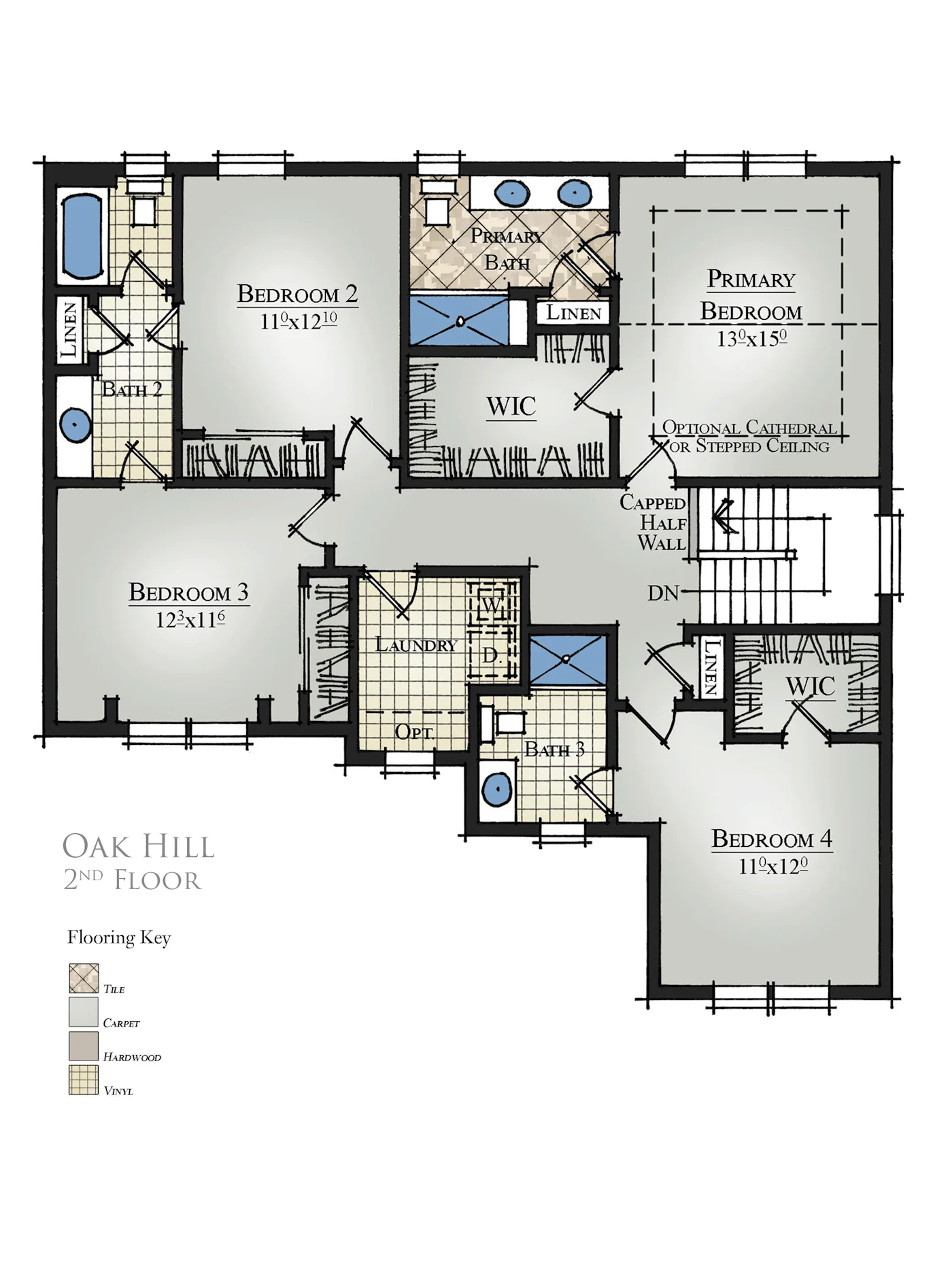 Oak Hill 2nd Floor Plan