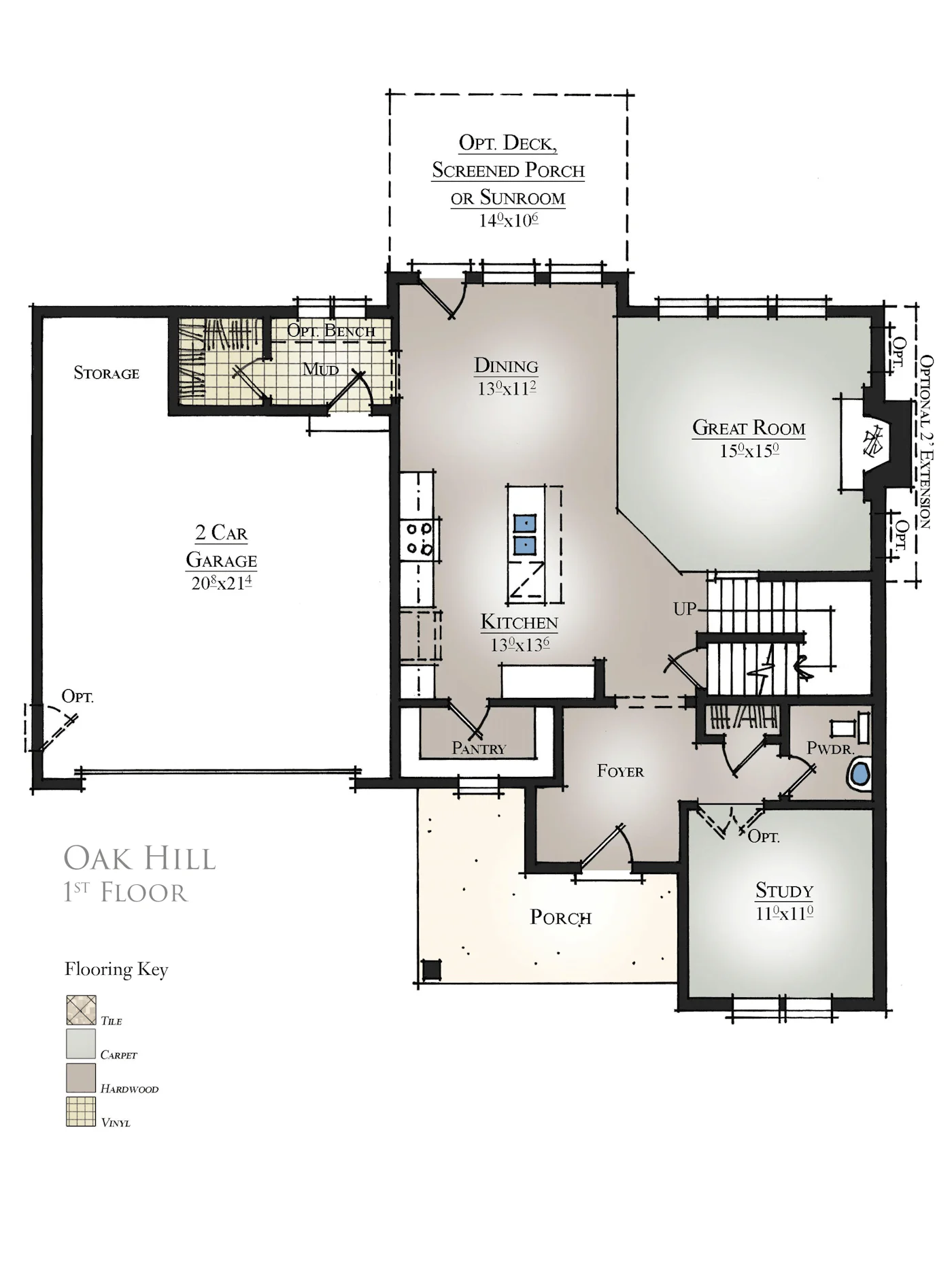 Oak Hill 1st Floor Plan