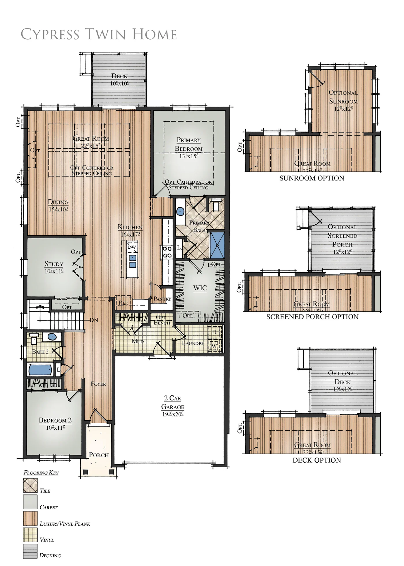 Cypress Ranch Twin Home Floor Plan