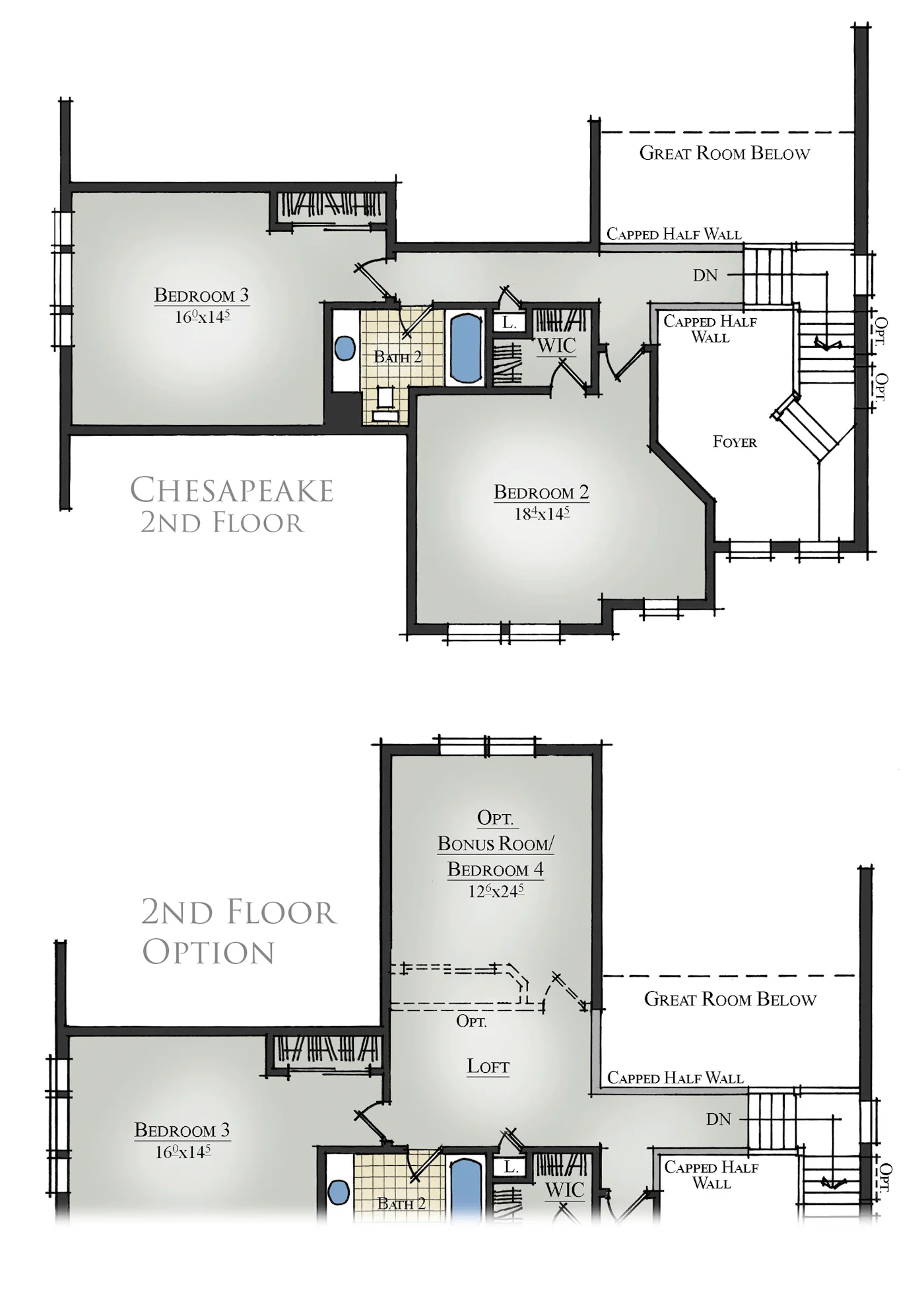 Chesapeake 2nd Floor Plan