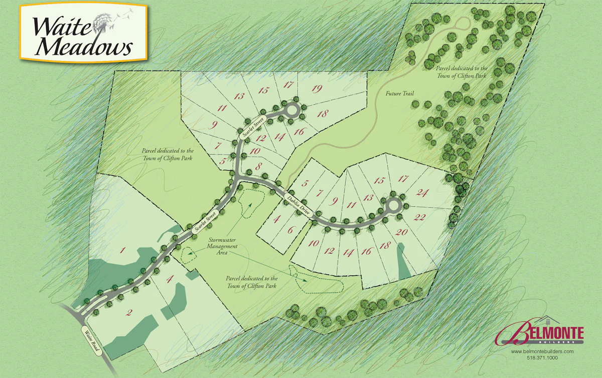 Waite Meadows site map