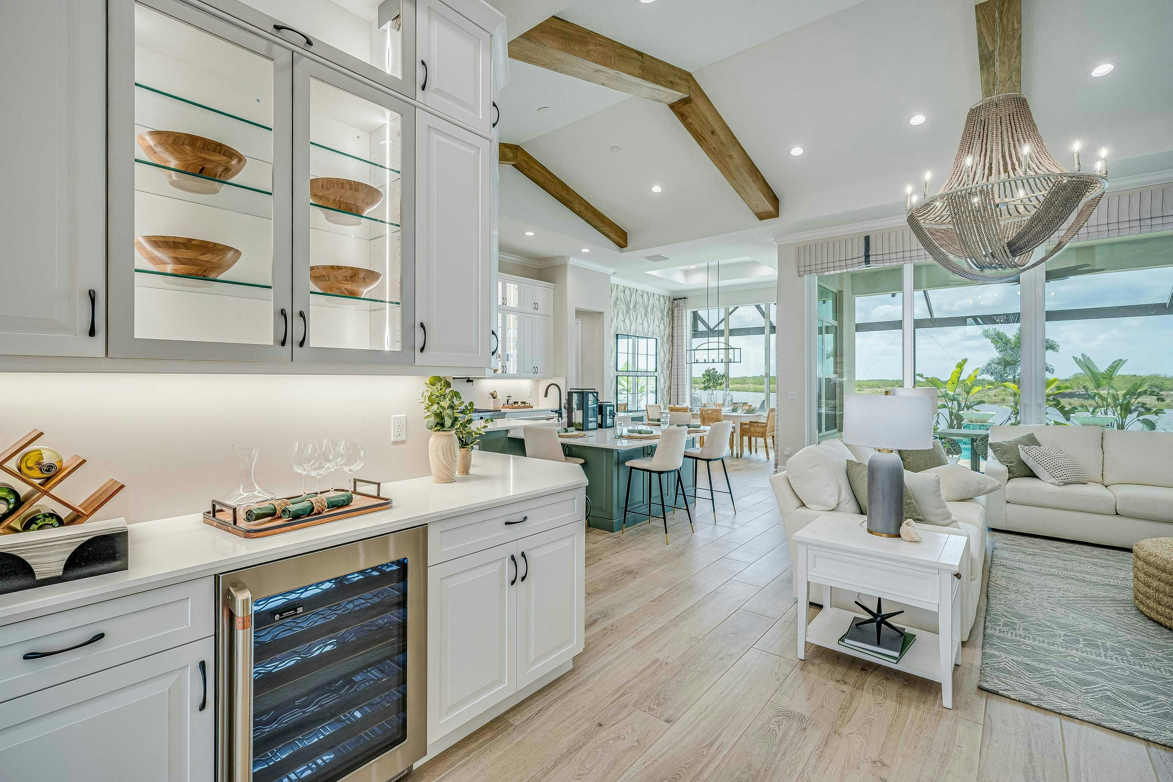 Wrap Around Bar Great Room | Willow Signature Model