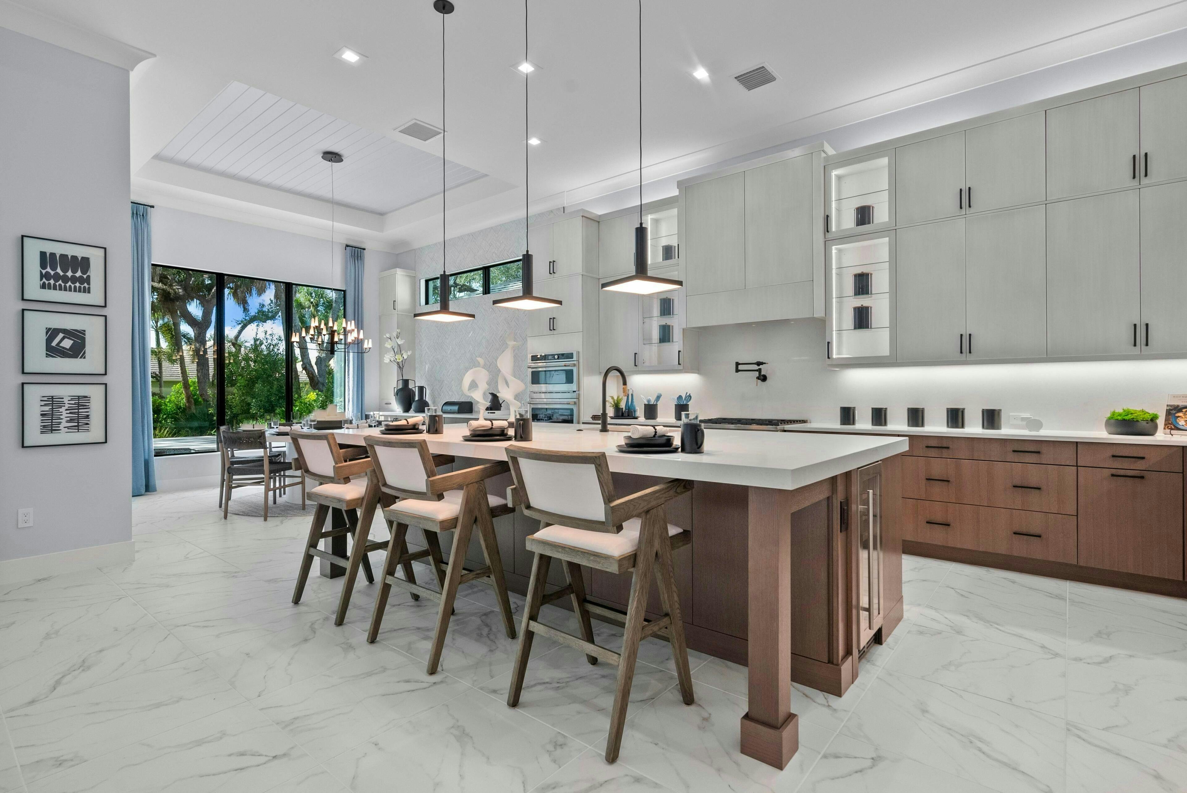 Kitchen to Dining | Sapphire Model | Seaglass