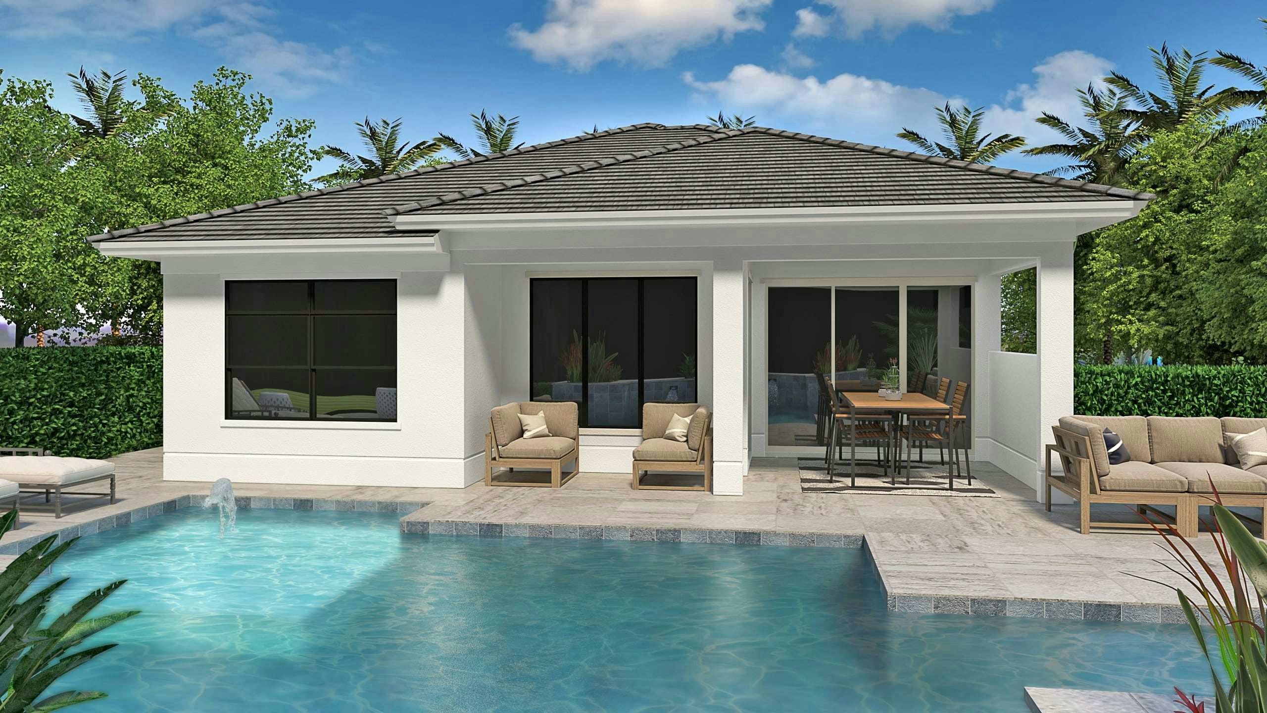 Contemporary Rear Elevation | Cecelia