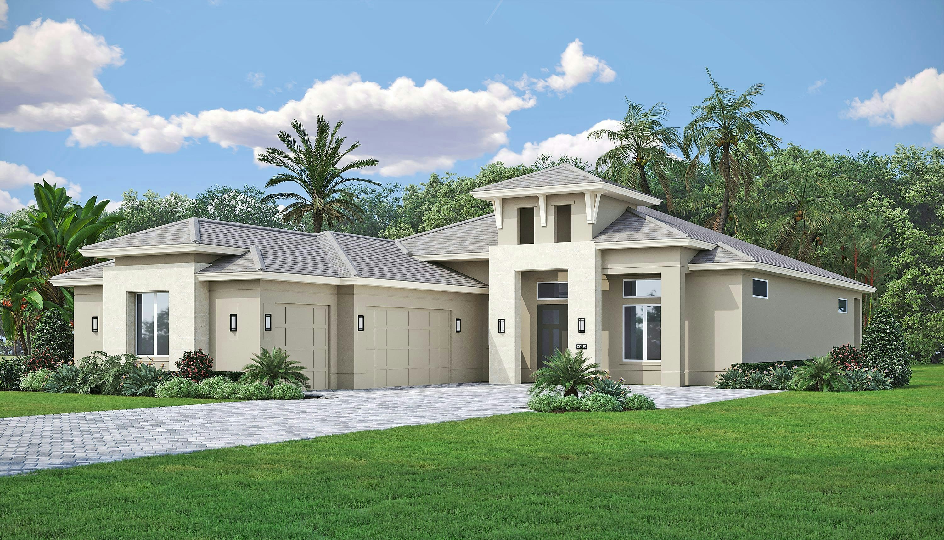 Modern Elevation | Sand Dollar Grande