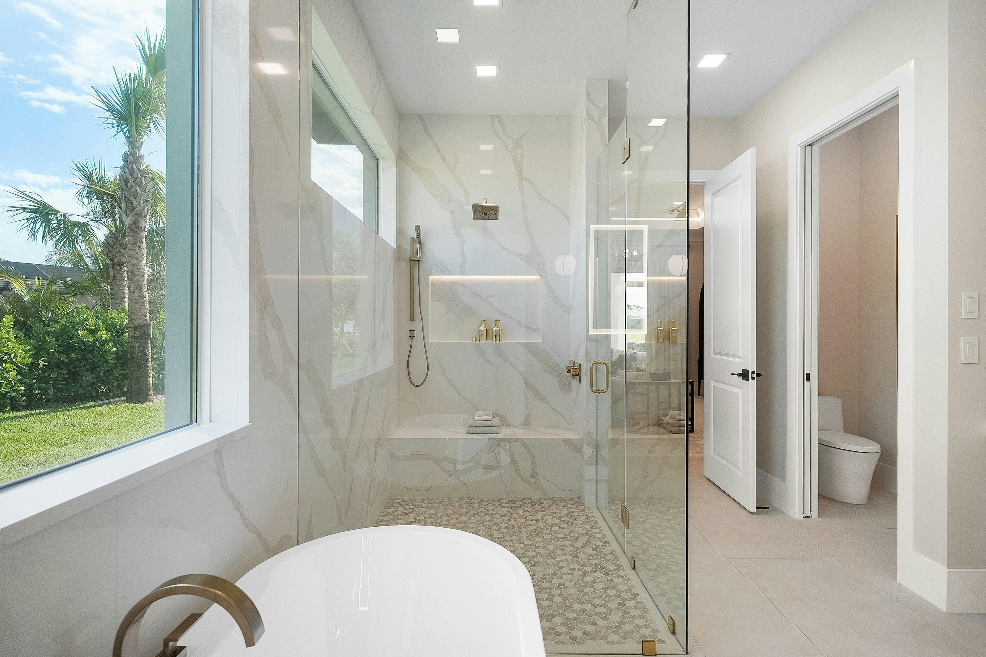 Master Bath Shower | Riviera Model