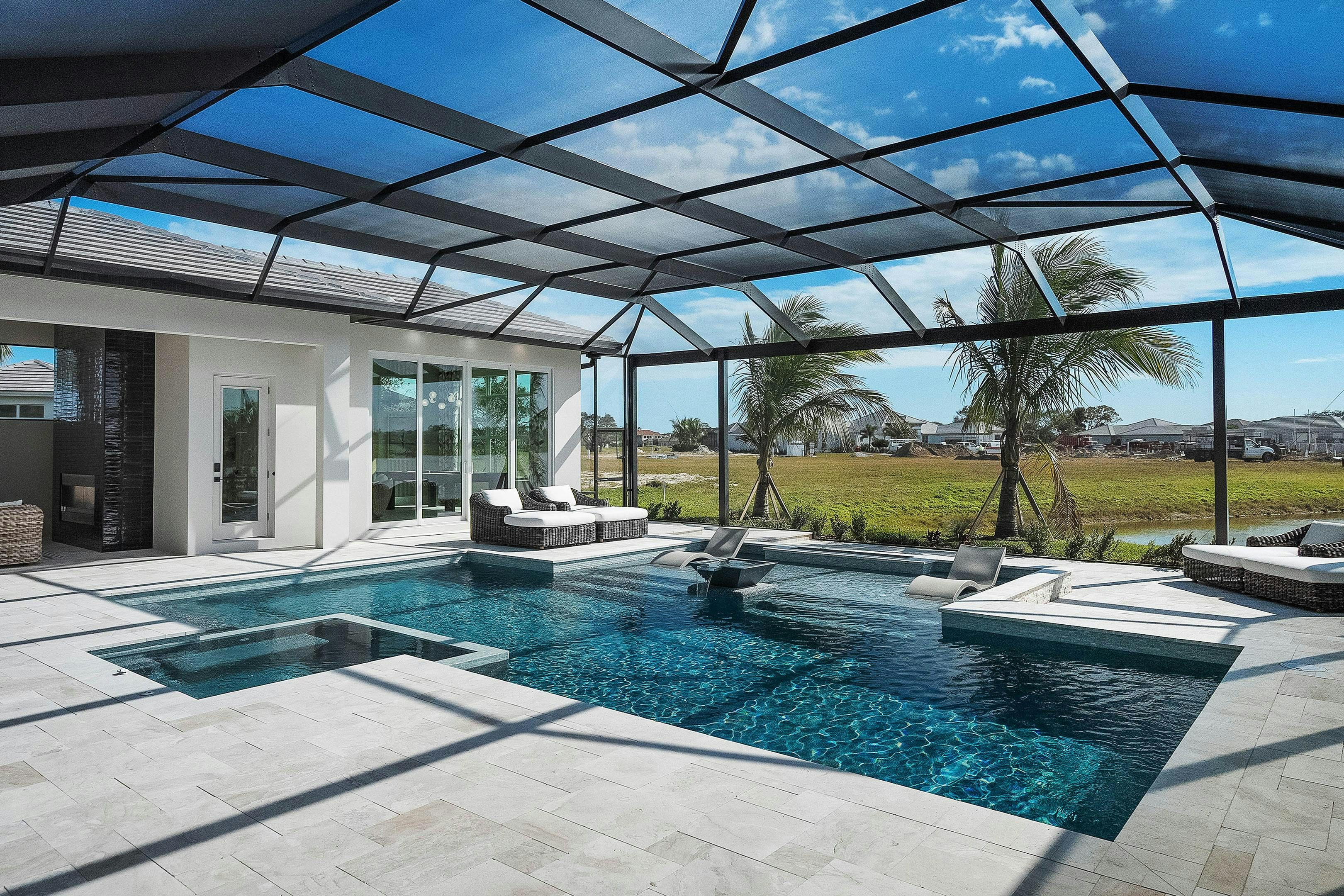 Pool to Casita View | Riveria Model