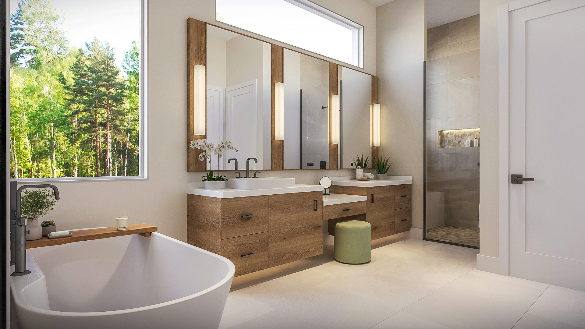 Master Bath Virtually Staged | Santino Grande