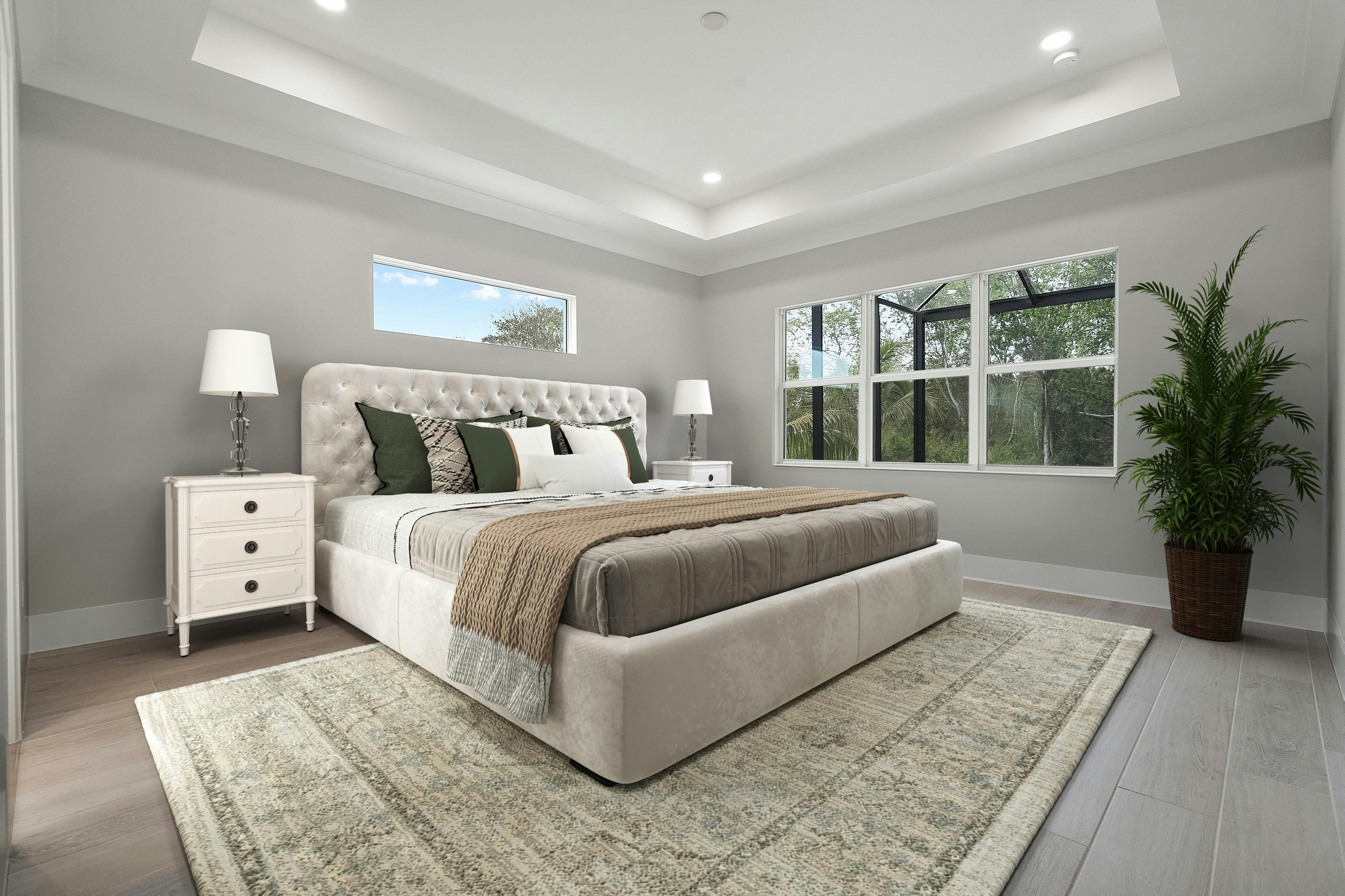 Master Bedroom Virtually Stage | Somerset Move-in Ready shown for reference