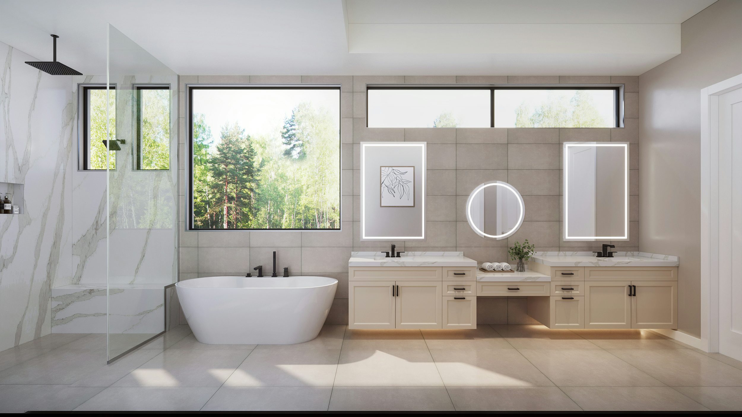 Master Bath Virtually Rendered | Citron