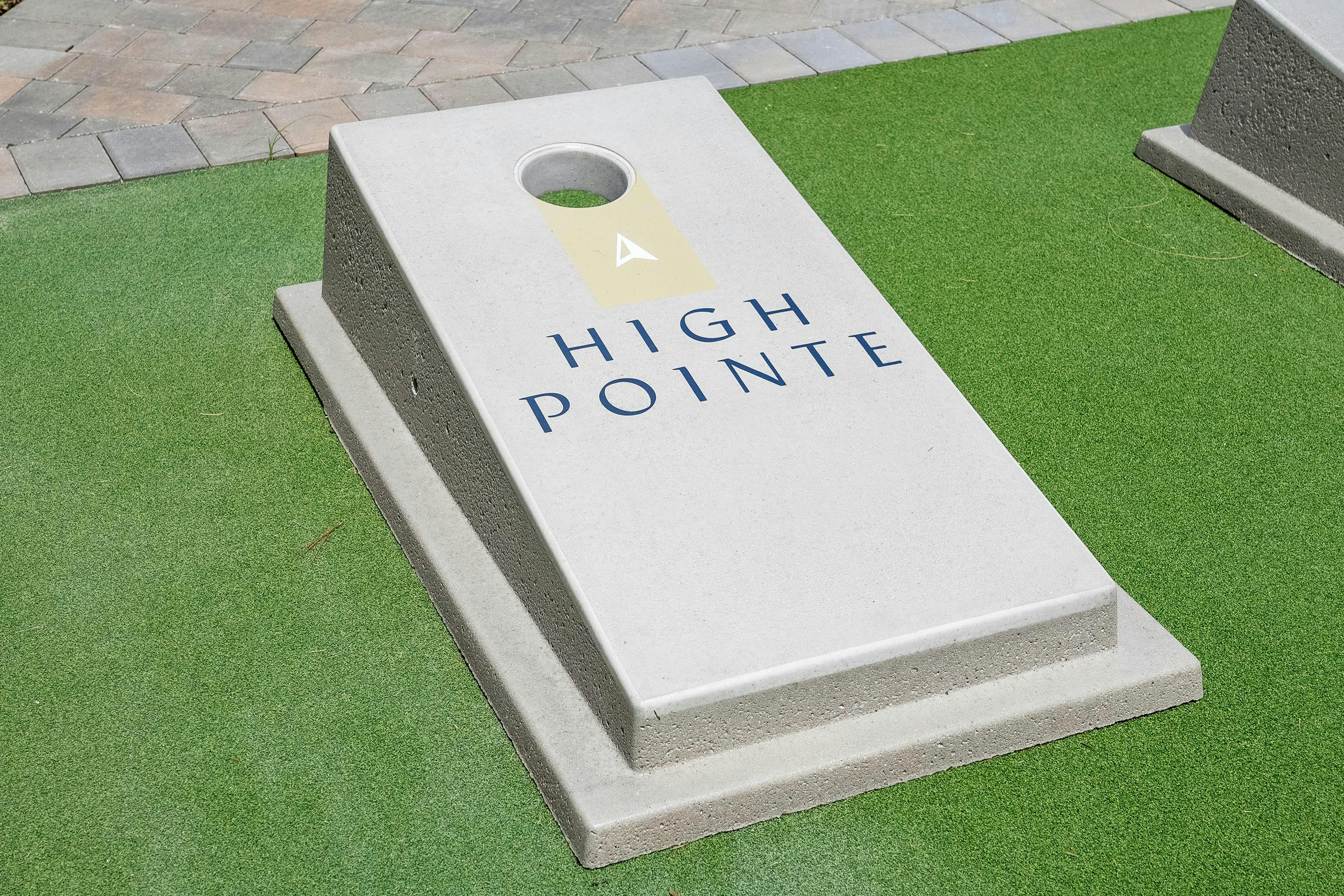 Cornhole | High Pointe Clubhouse
