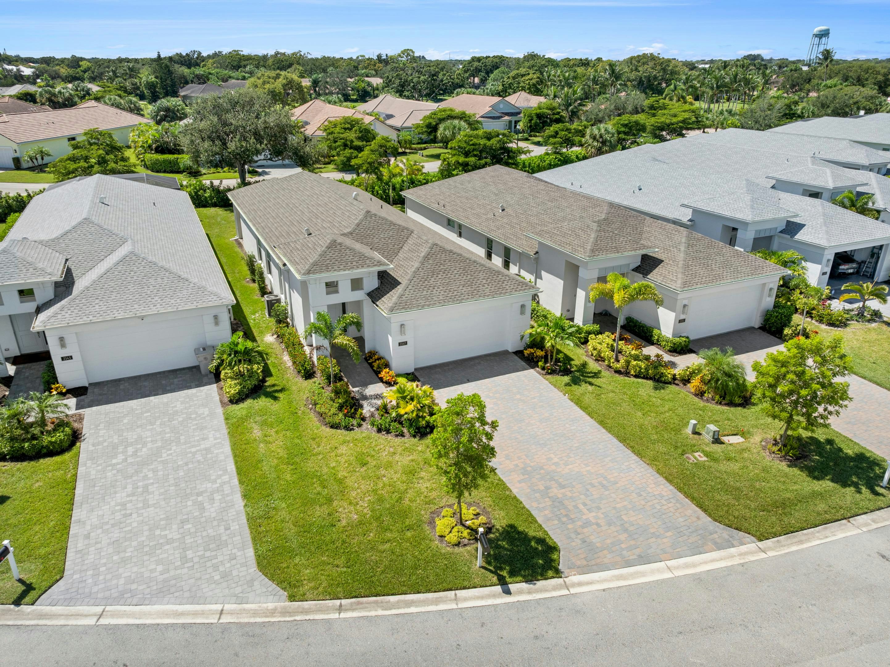 Front Elevation Aerial | 2147 Falls Manor