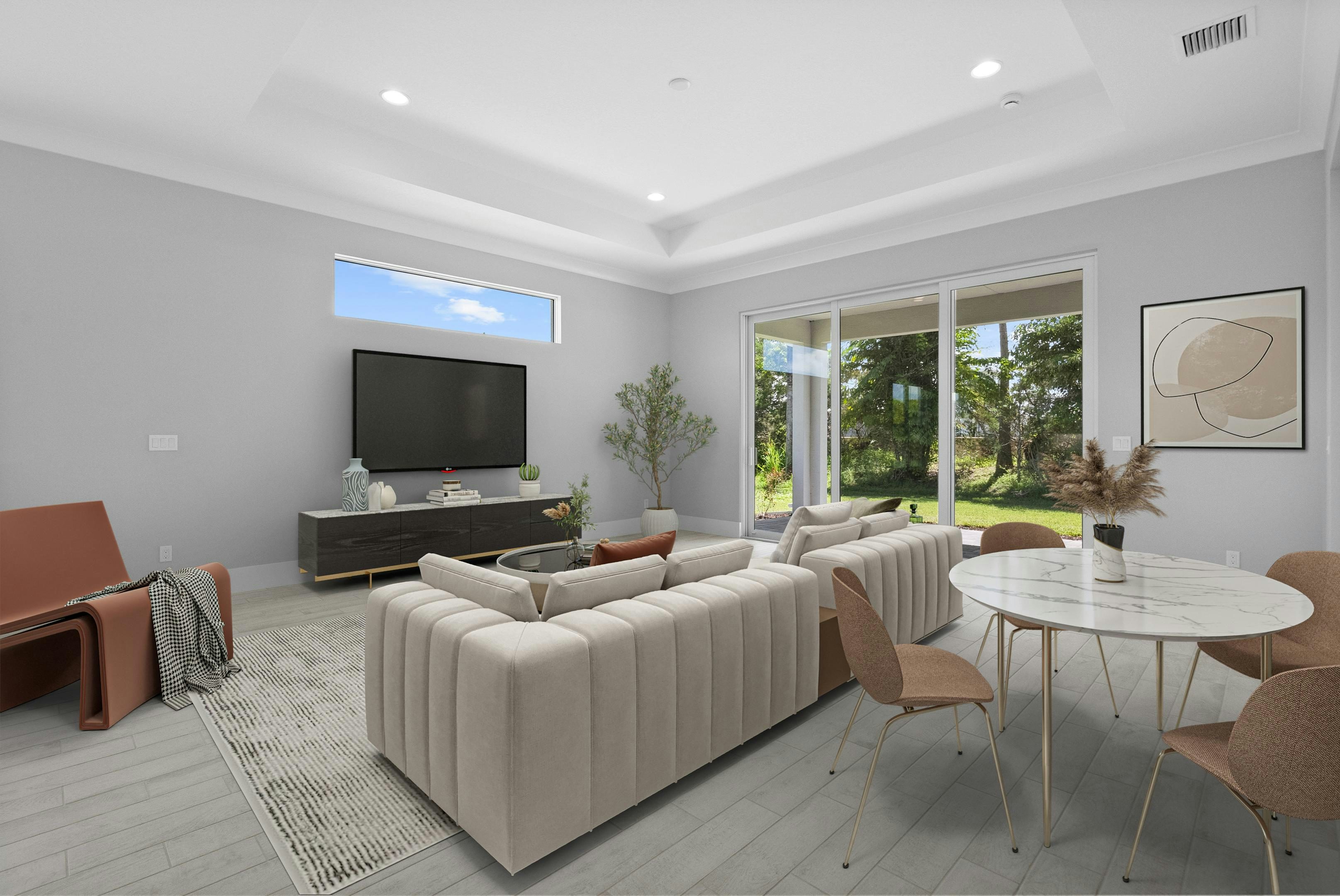 Great Room Virtually Staged | 2147 Falls Circle