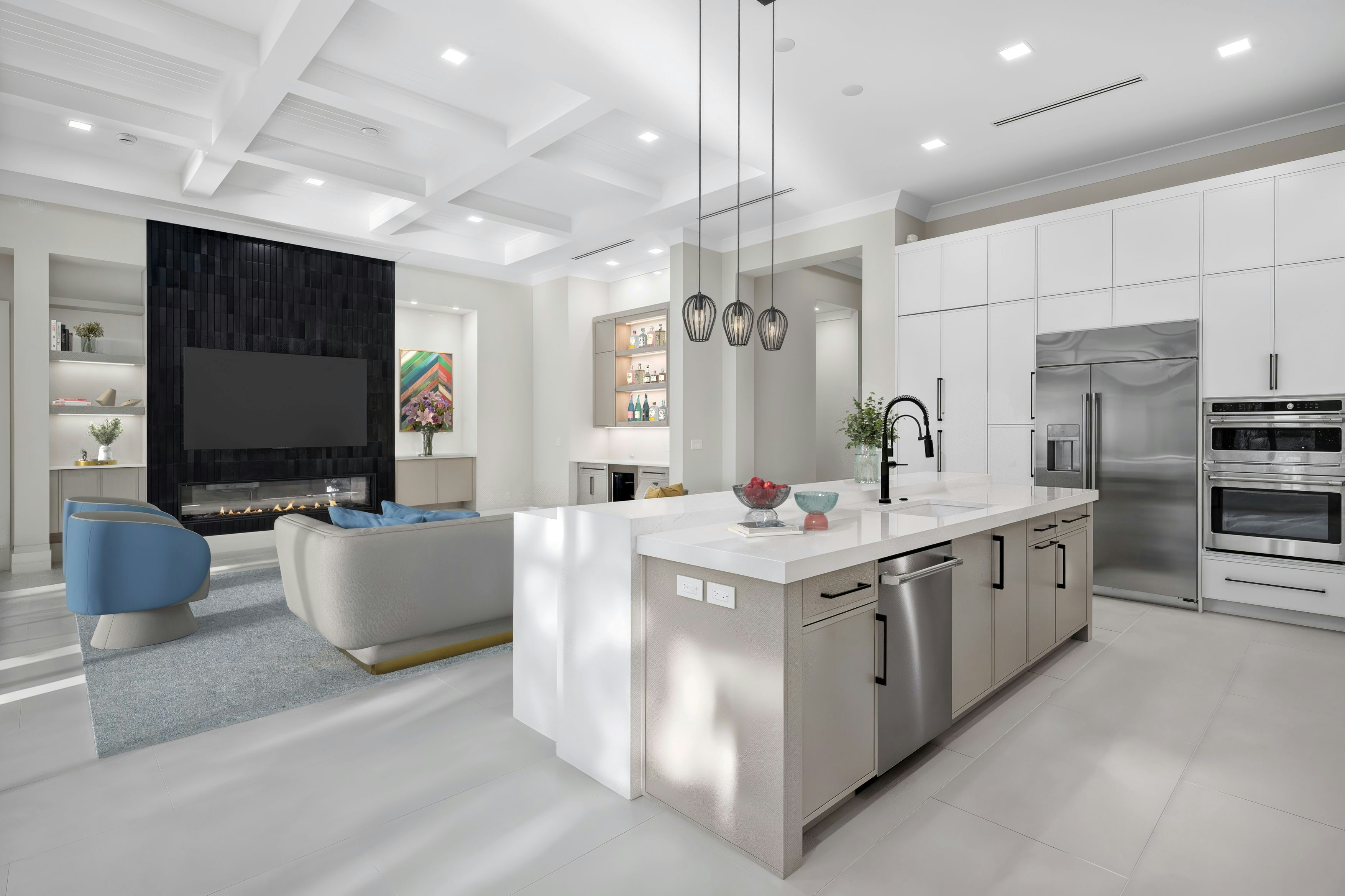 Great Room Virtually Rendered | 9193 Seaglass Ct