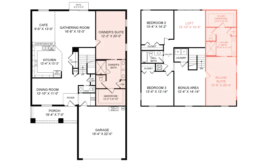 The Wayfair II, a multi gen home plan by Highland Homes in Florida