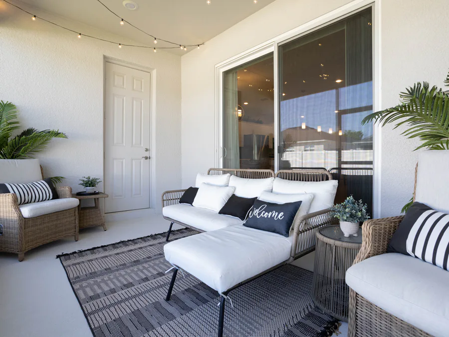 Lanai on a Florida new home