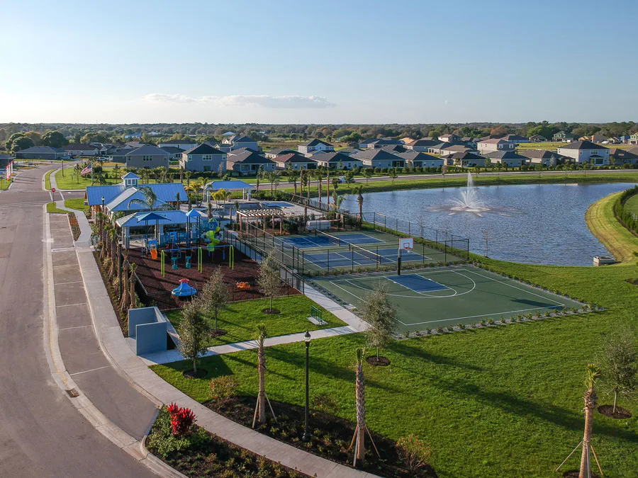 Aviary community amenities aerial view - 5 Reasons You Will Love Living at Aviary Rutland Ranch 
