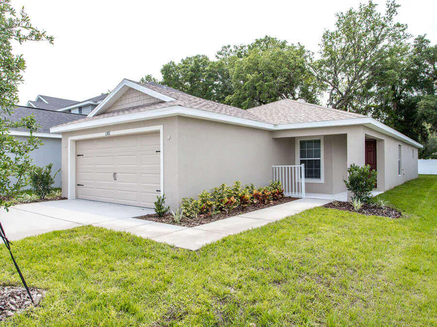 An oversized garage can provide desirable storage space in your Florida new home