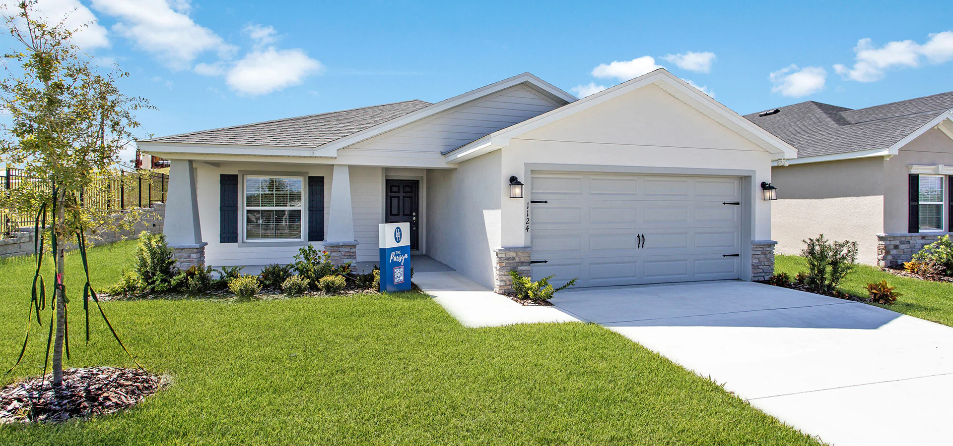 Exterior of the Parsyn by Highland Homes in Wimauma, FL