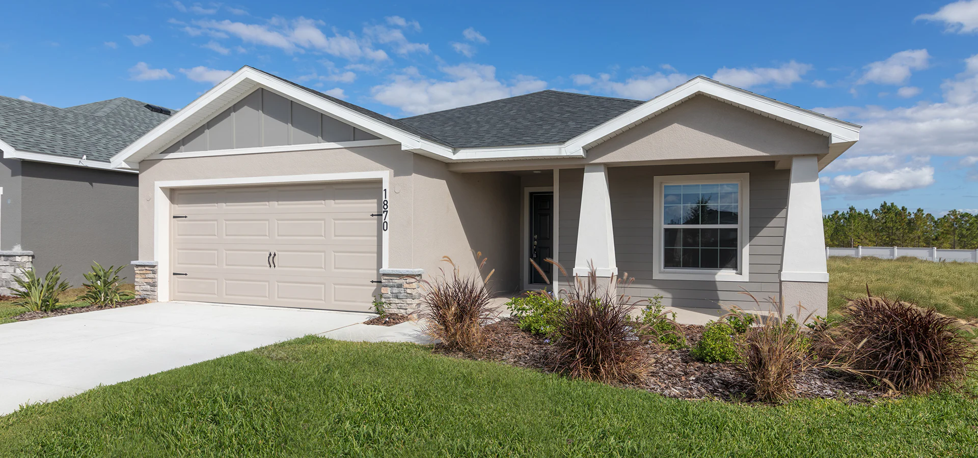 Exterior of the Parker by Highland Homes in Wimauma, Florida