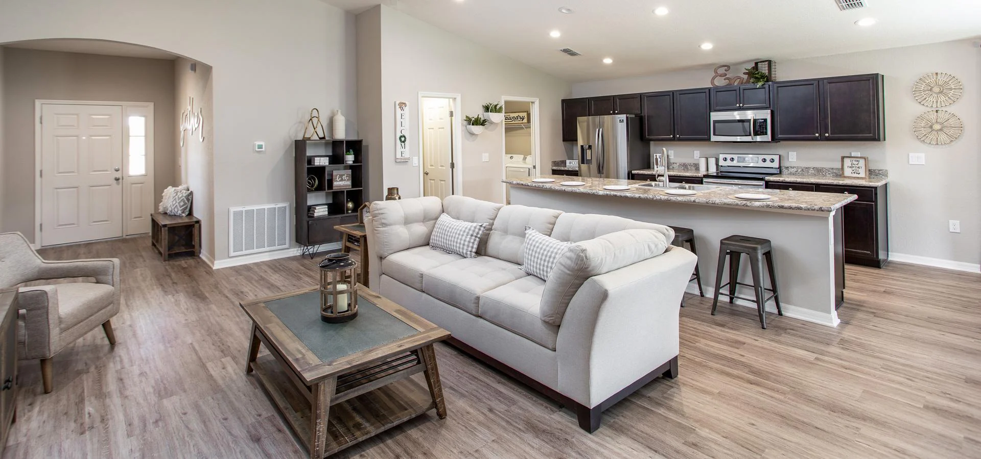 Fully open living area in Auburn Cove